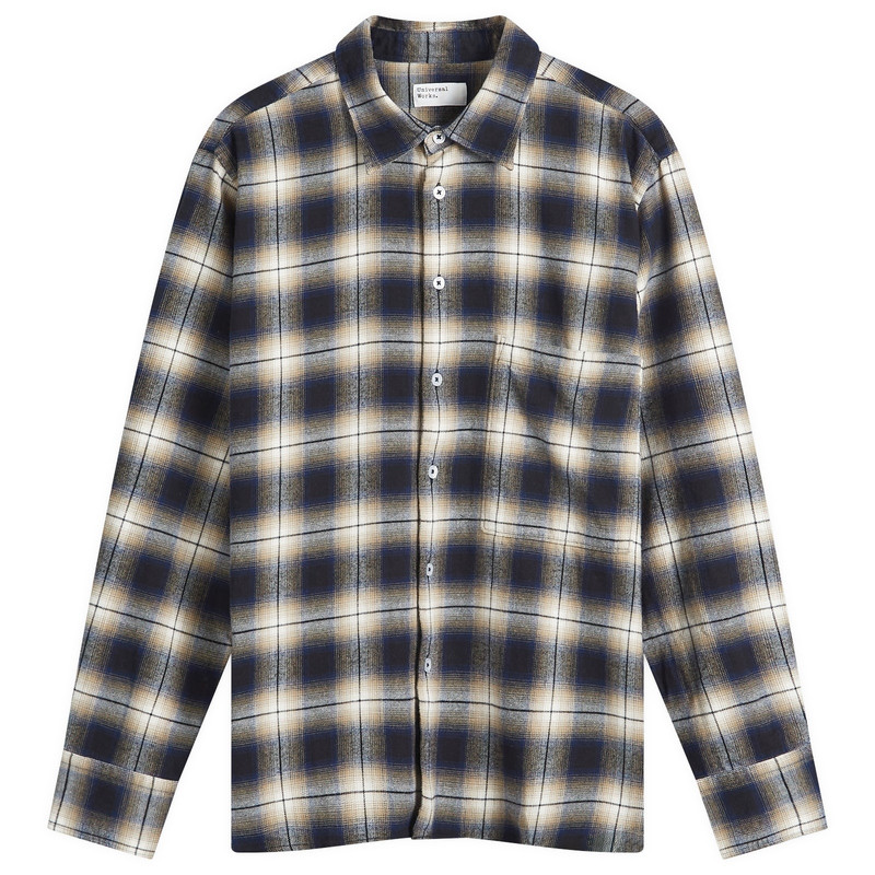 Universal Works Wyoming Check Square Pocket Shirt 1