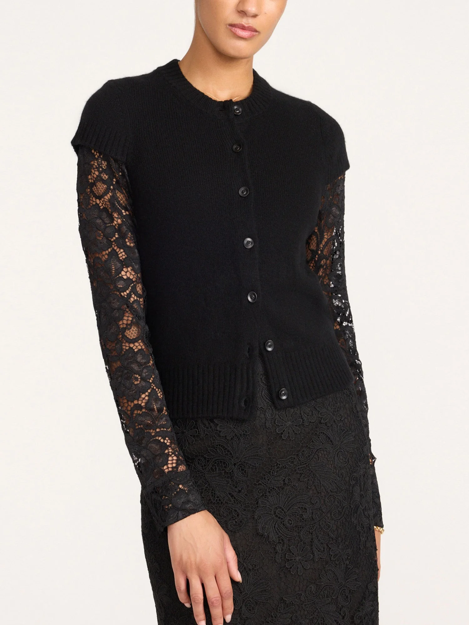 The Gemma Lace Layered Cardigan - 1