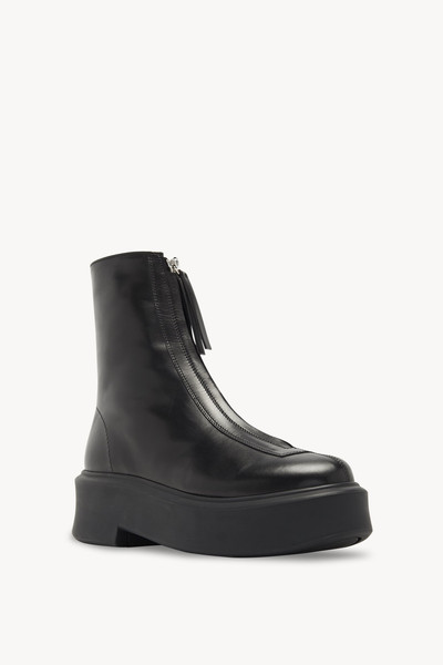 The Row Zipped Boot I in Leather outlook