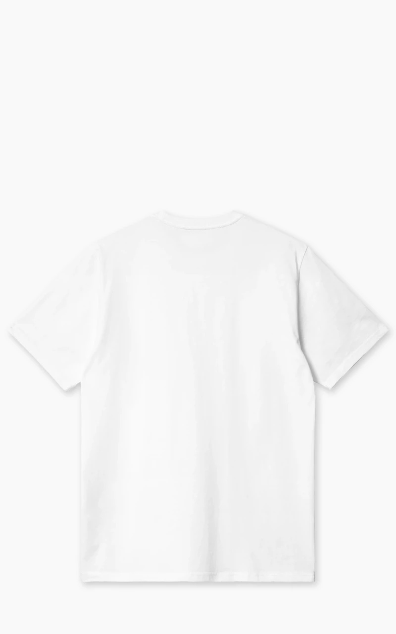 S/S POCKET HEART T-SHIRT WHITE/RED - 3