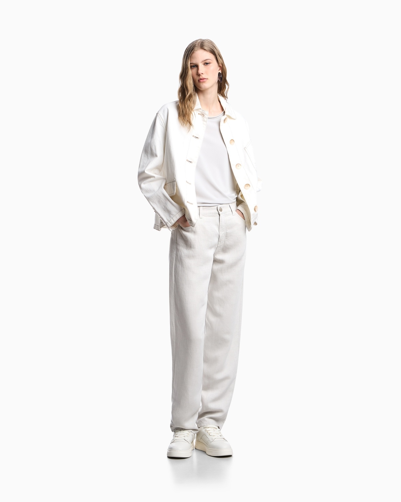 J90 CARROT-FIT JEANS IN A LYOCELL AND LINEN BLEND DENIM ASV - 2