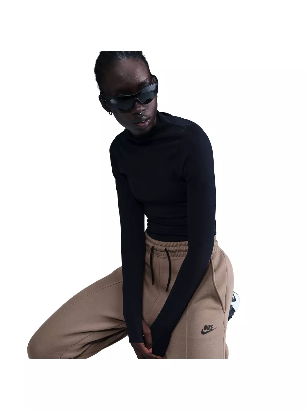 Women's Sportswear Tech Fleece Mid-Rise Joggers - Brown - 5