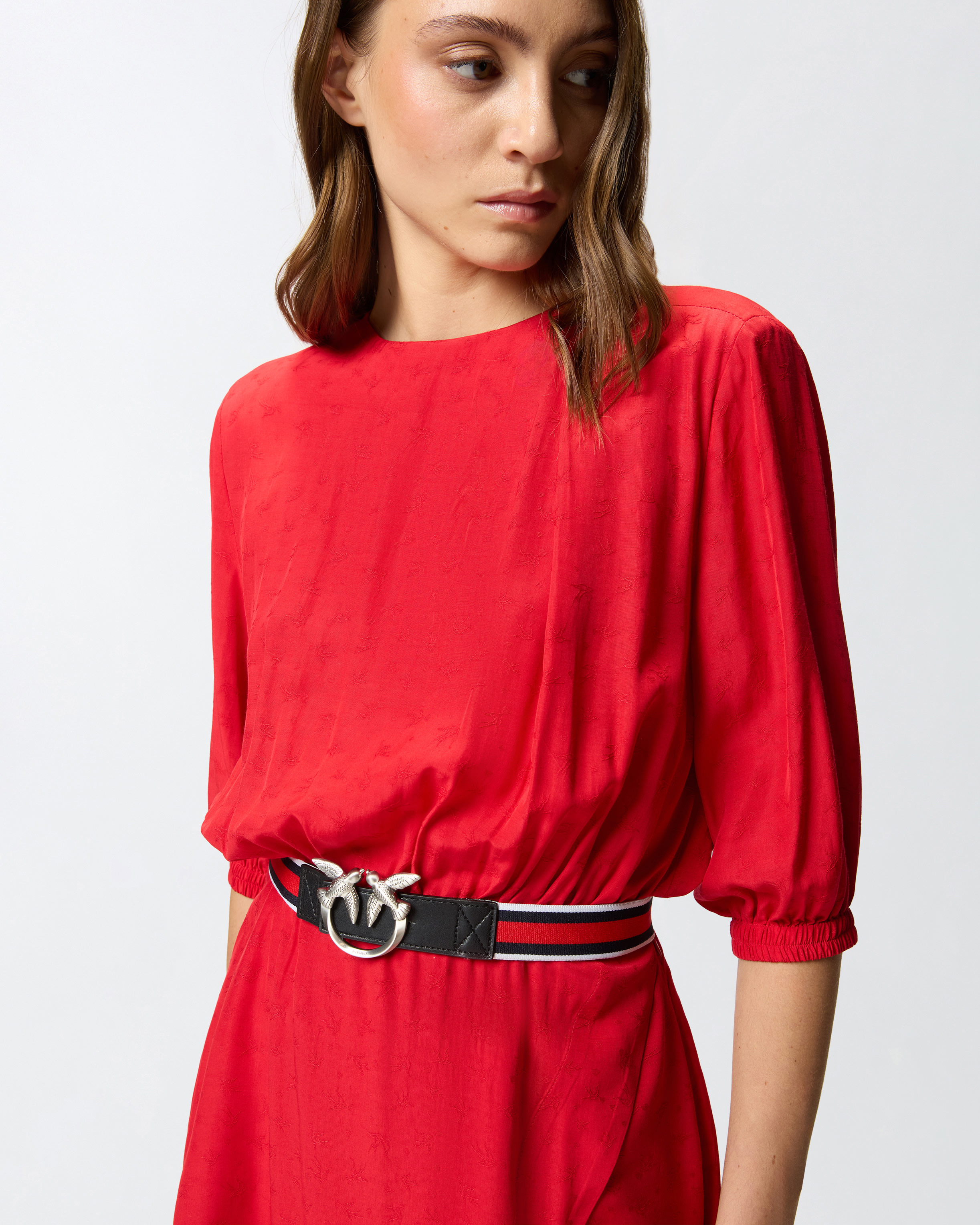 VISCOSE JACQUARD DRESS - 5