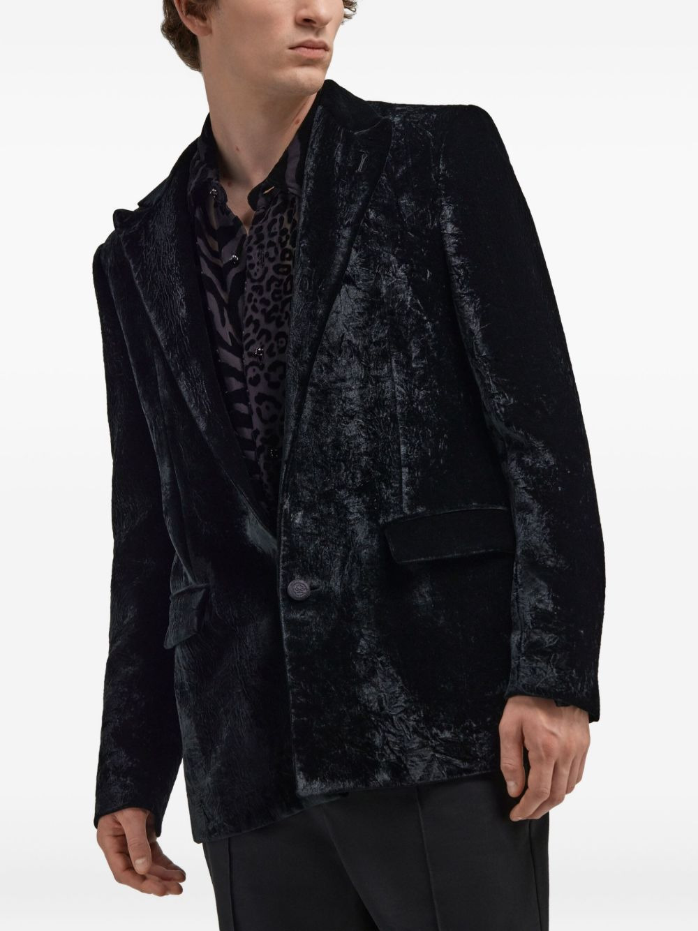 single-breasted blazer - 4