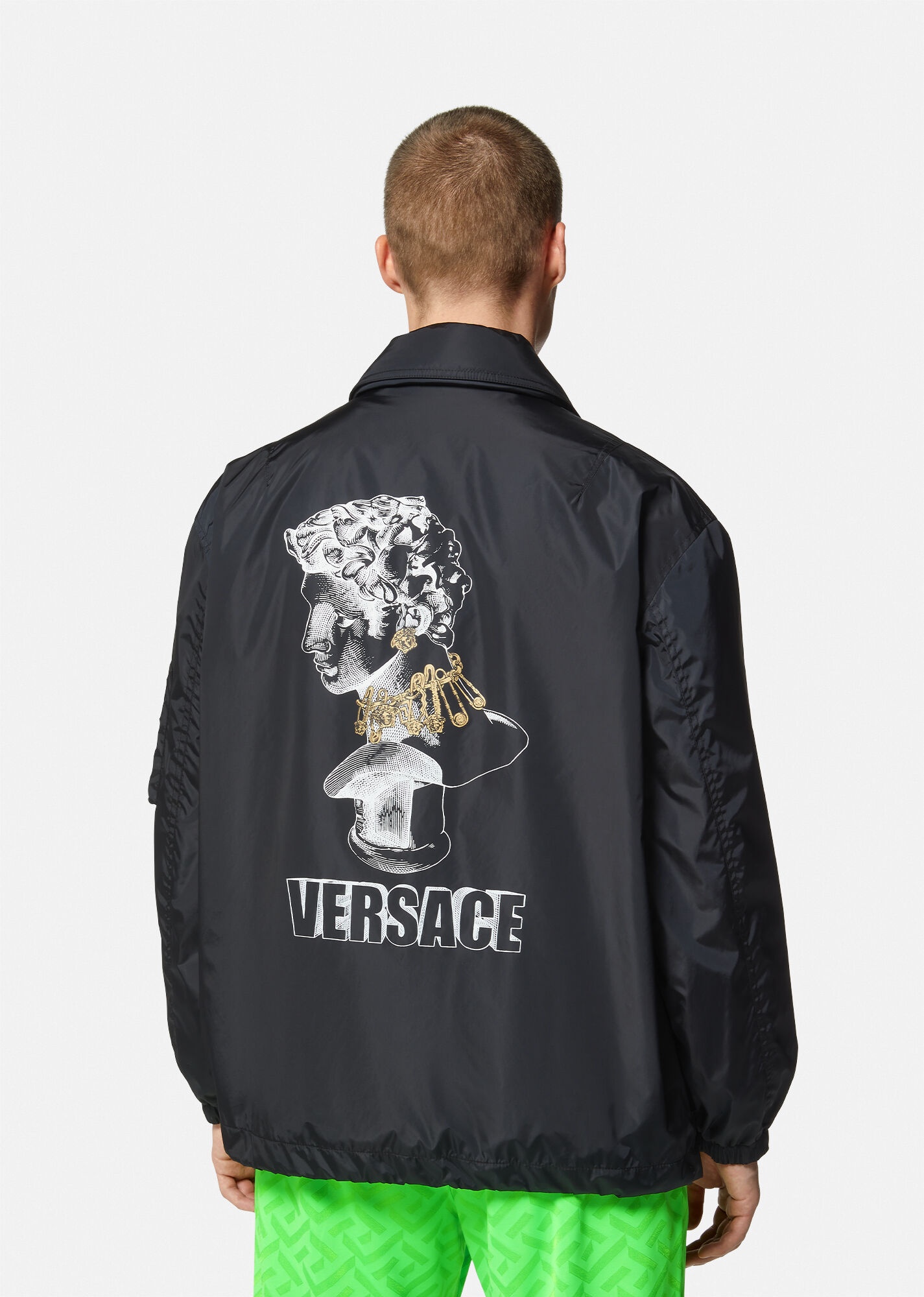 Nylon Graphic Logo Jacket - 3