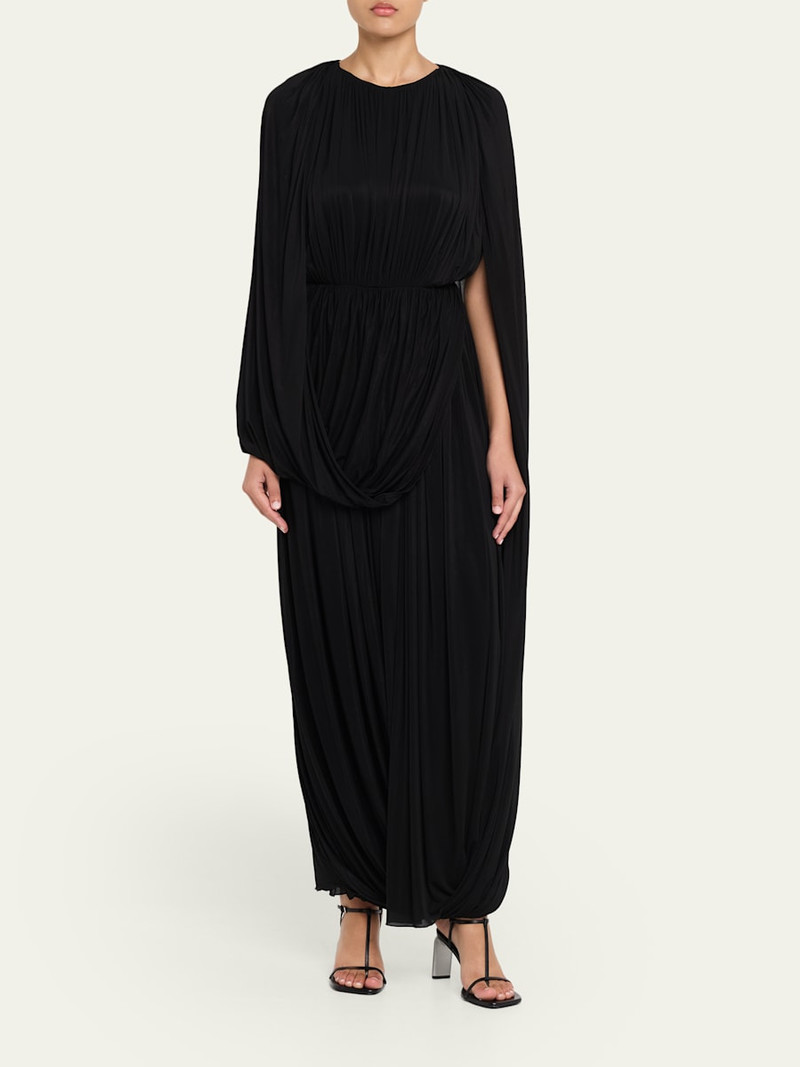 FFORME Kahlo Assymetric Draped Loop Jersey Dress outlook