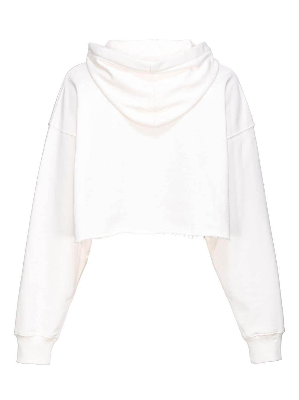 Y2K Cards cotton cropped hoodie - 2