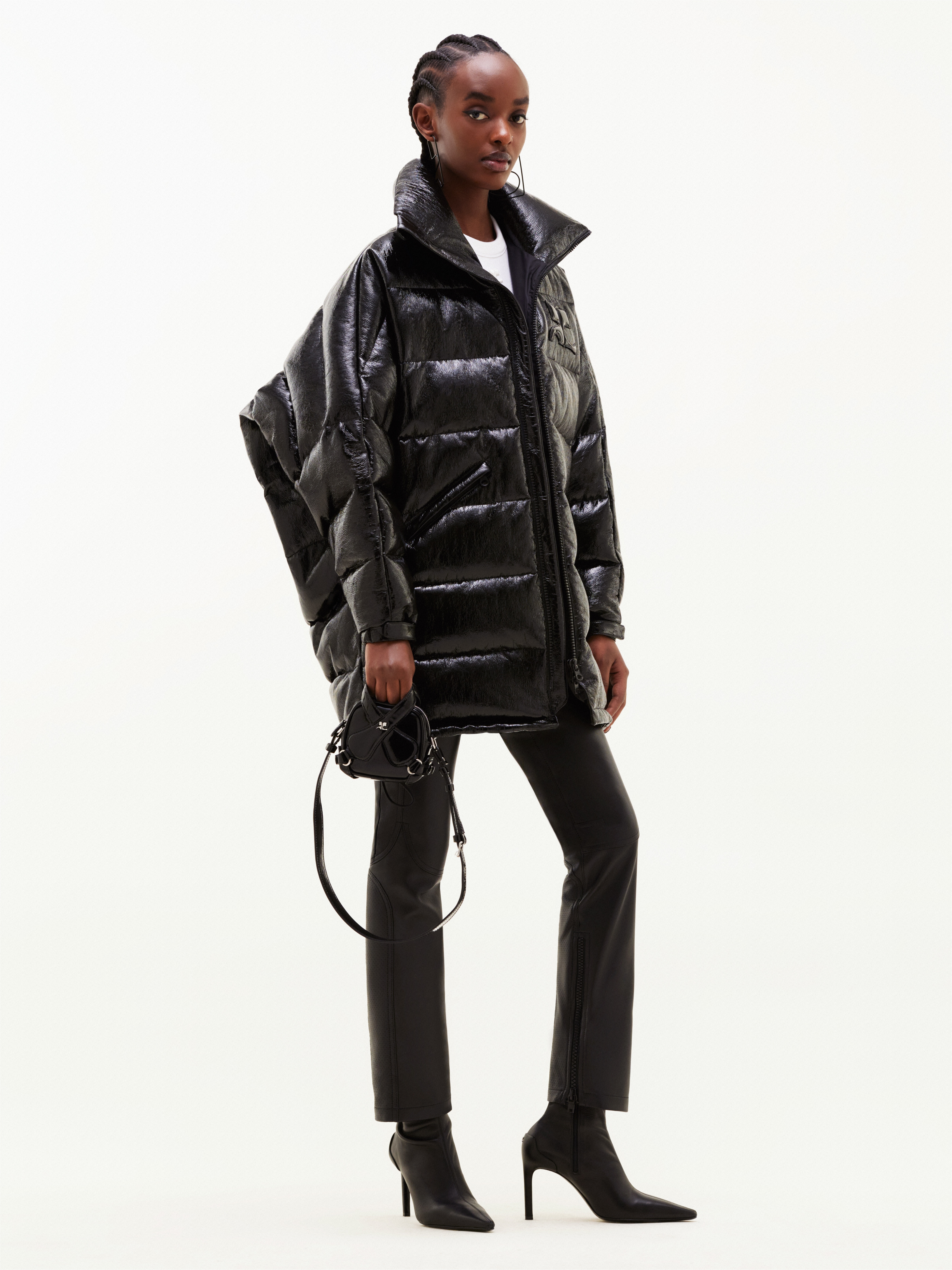 PUFFER PRISM LONG VINYL COAT - 3