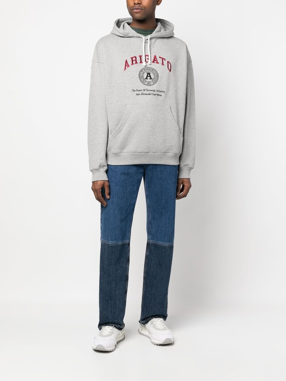embroidered-logo hoodie - 2
