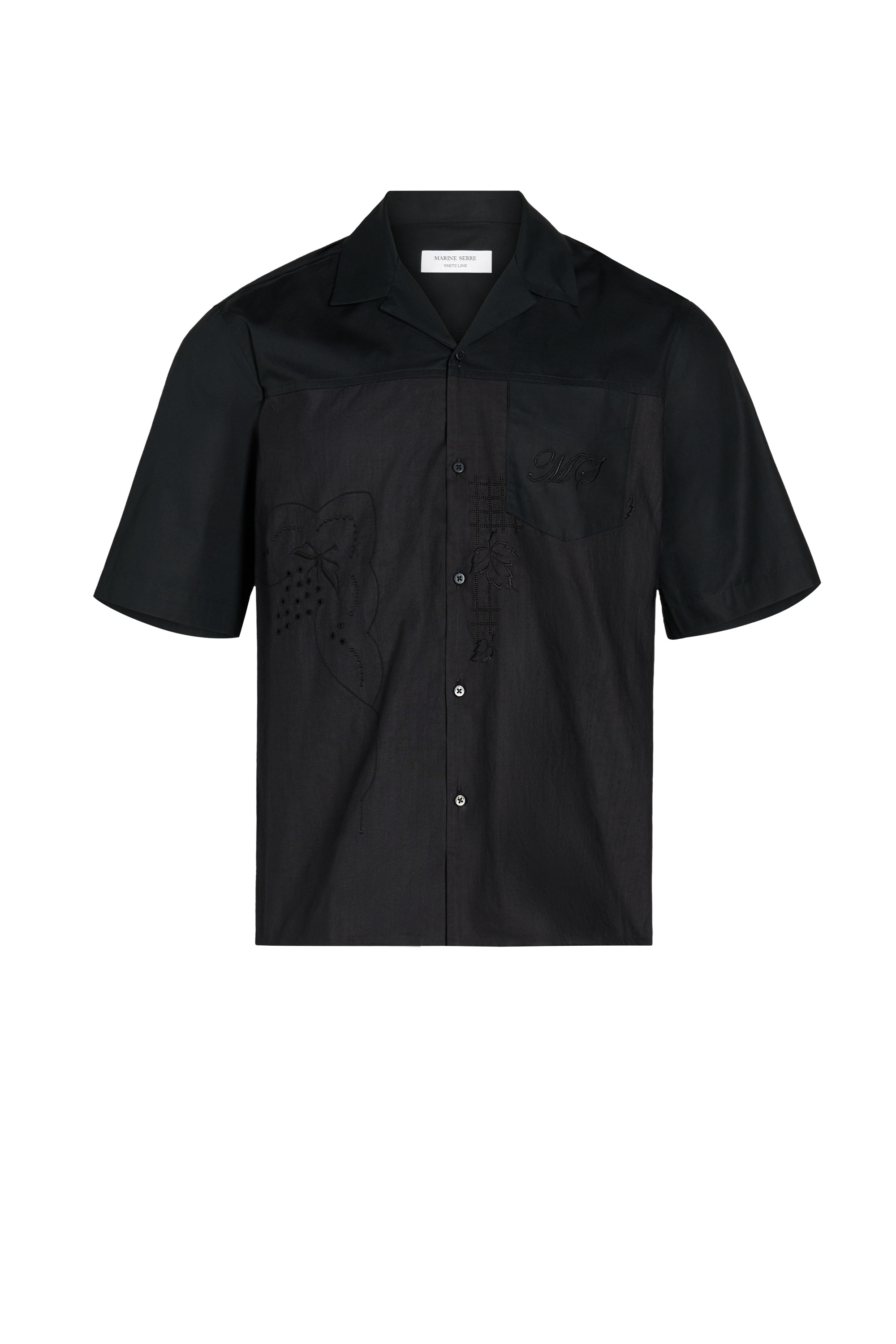 REGENERATED HOUSEHOLD LINEN BOWLING SHIRT - 1