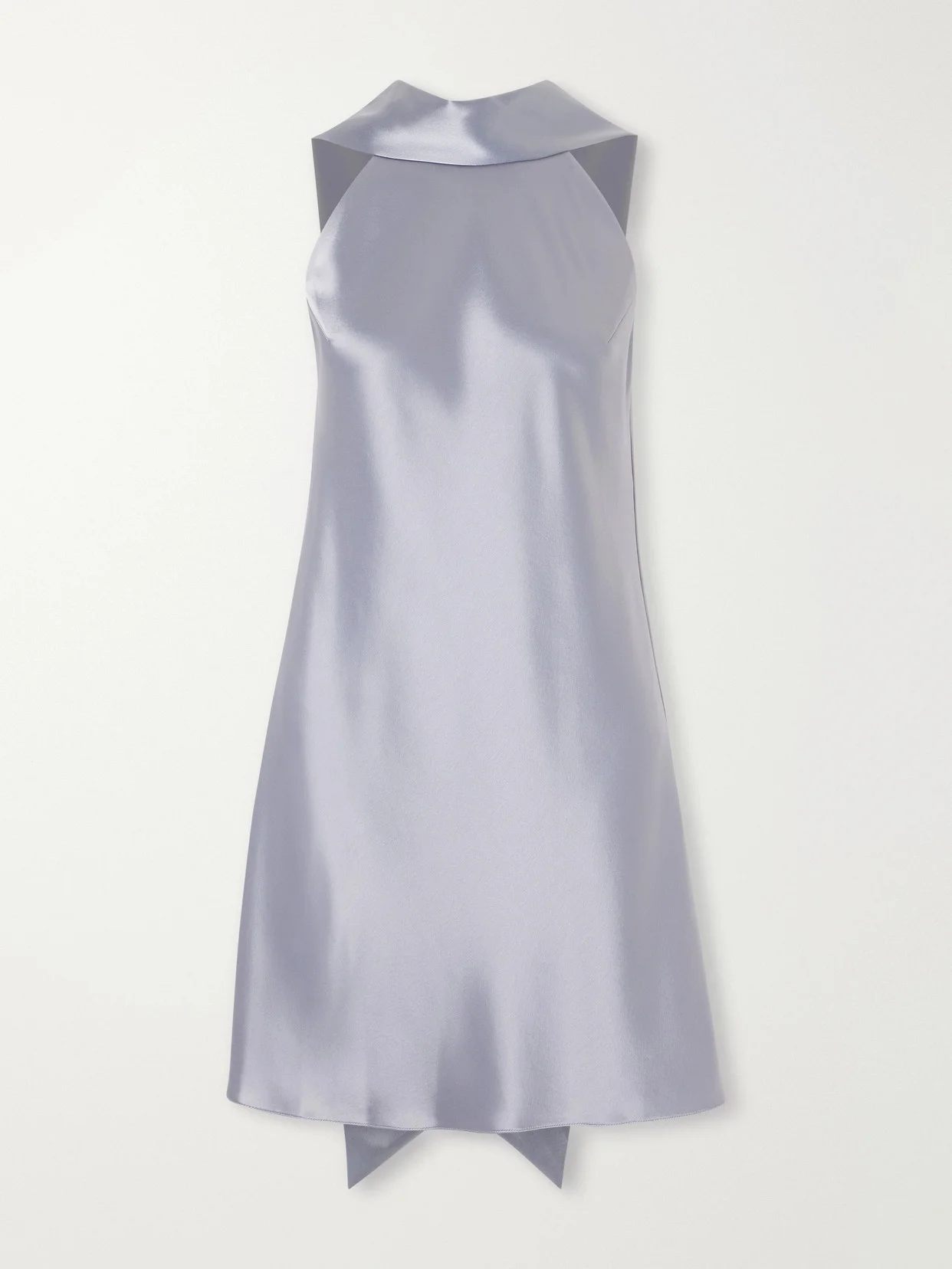 Siena Satin Halterneck Mini Dress - 1
