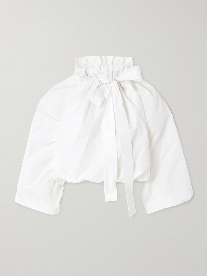Ruffled Poplin Blouse - 1