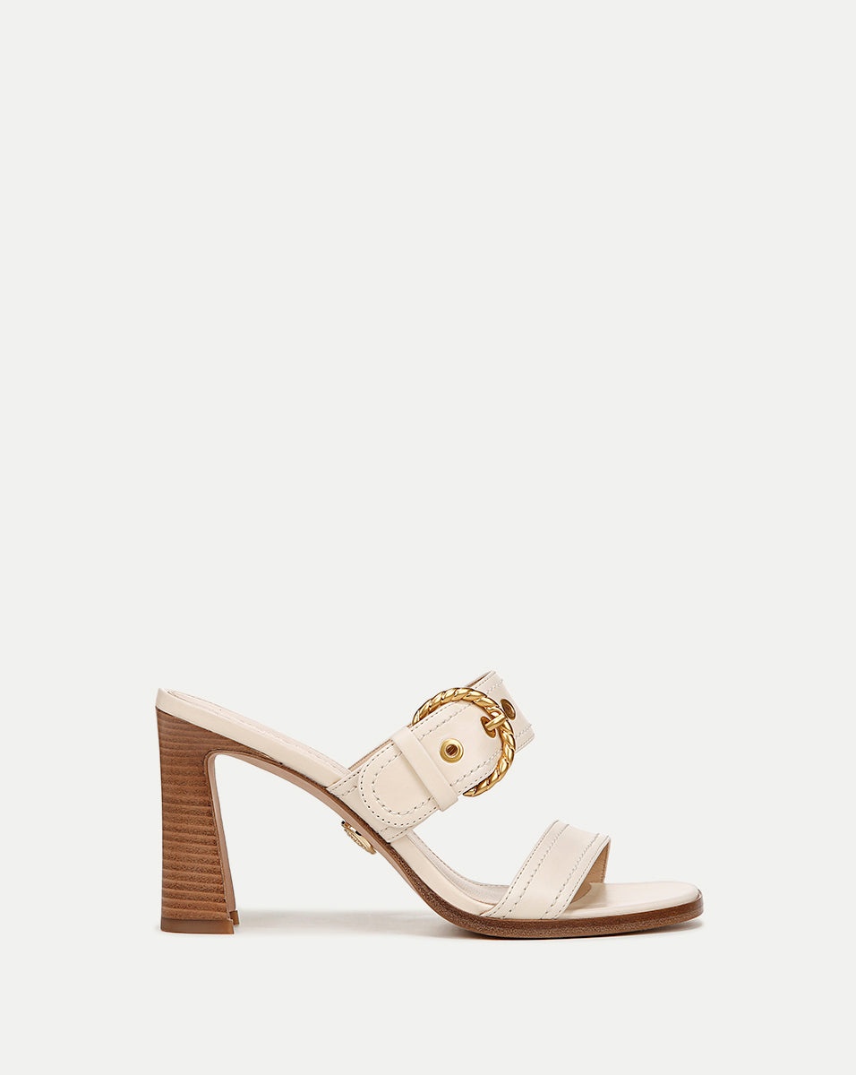 MARGAUX LEATHER BUCKLE SANDAL - 1