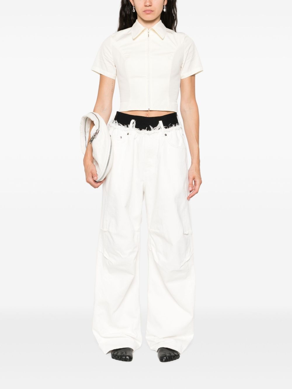 logo-waistband jeans - 2