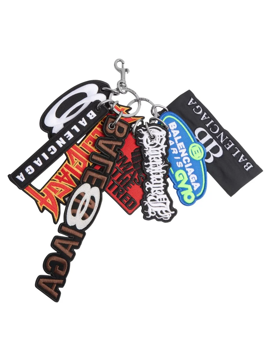 KEYCHAIN WITH LOGO PATCHES - 1