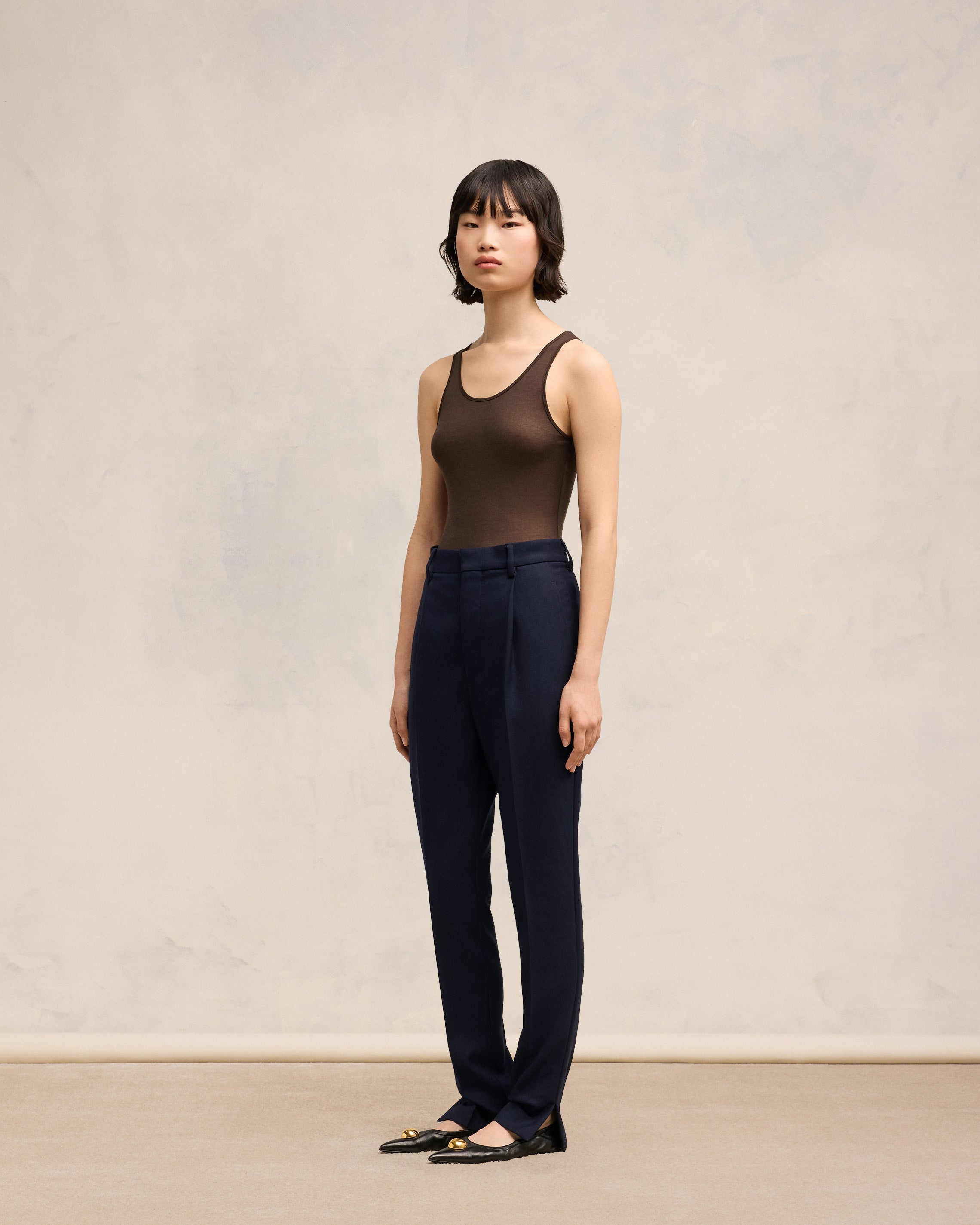 HIGH WAISTED CIGARETTE TROUSERS - 6