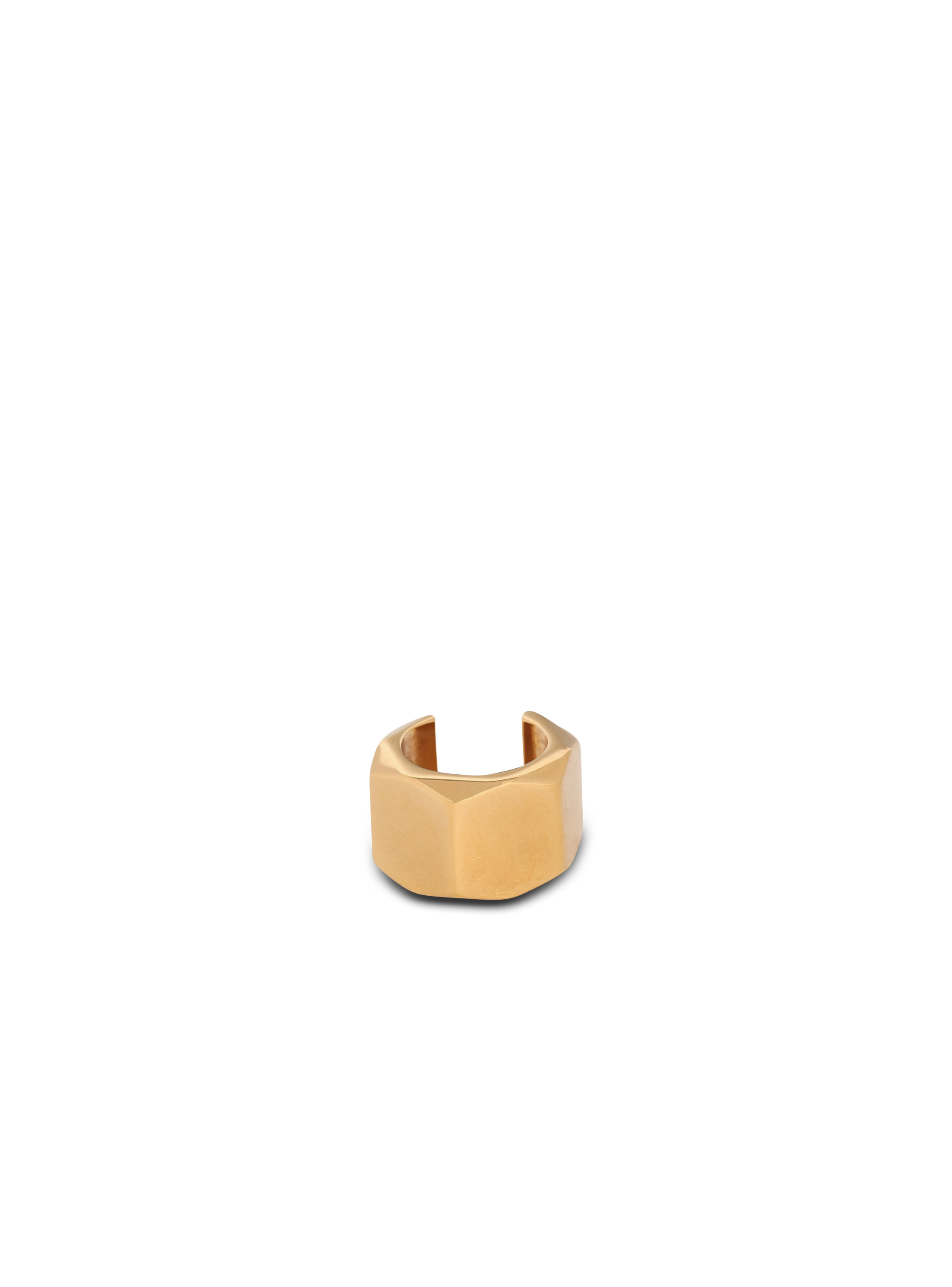 Brass lip ring - 3