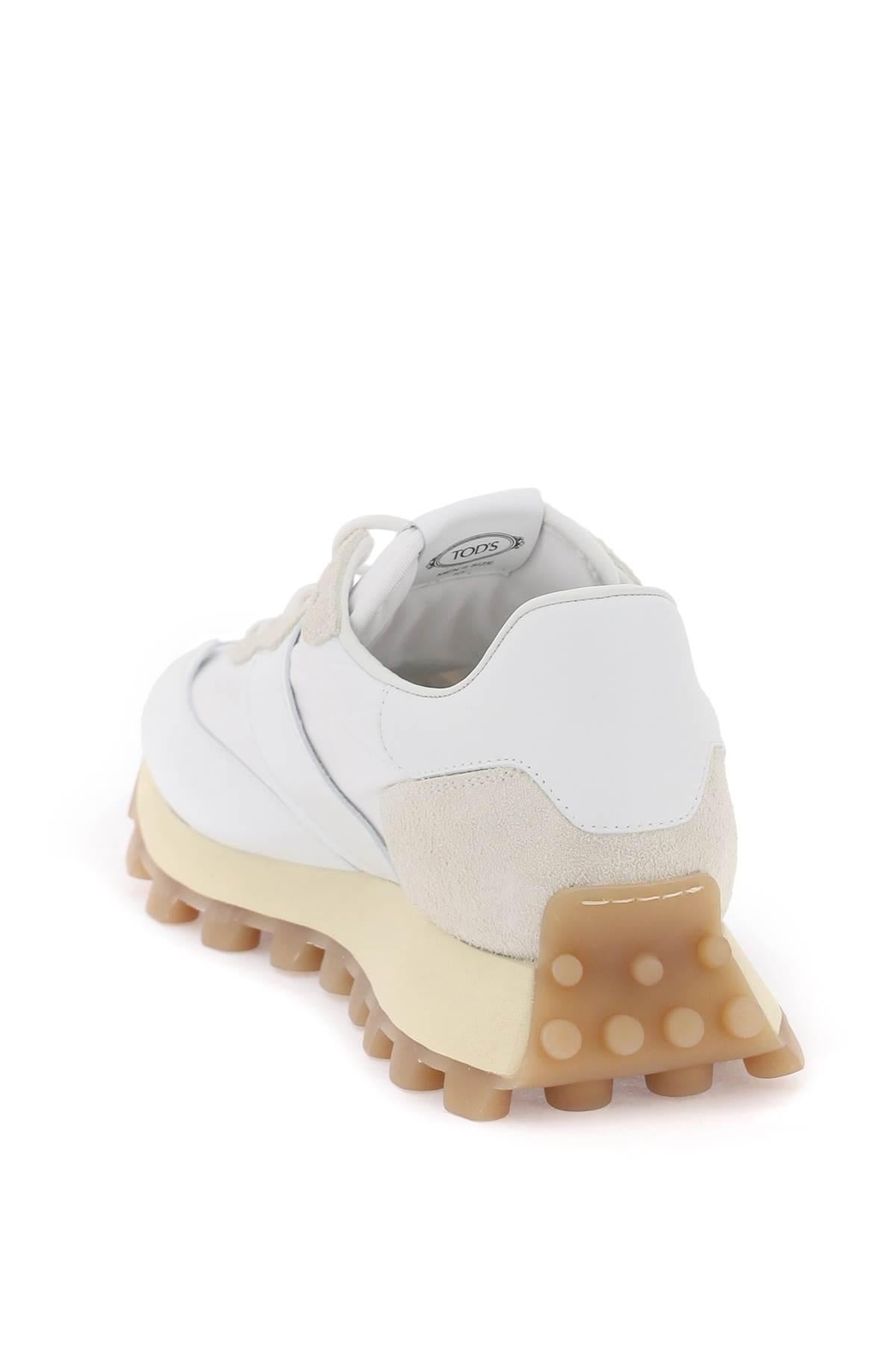 Leather and fabric 1T sneakers - 2