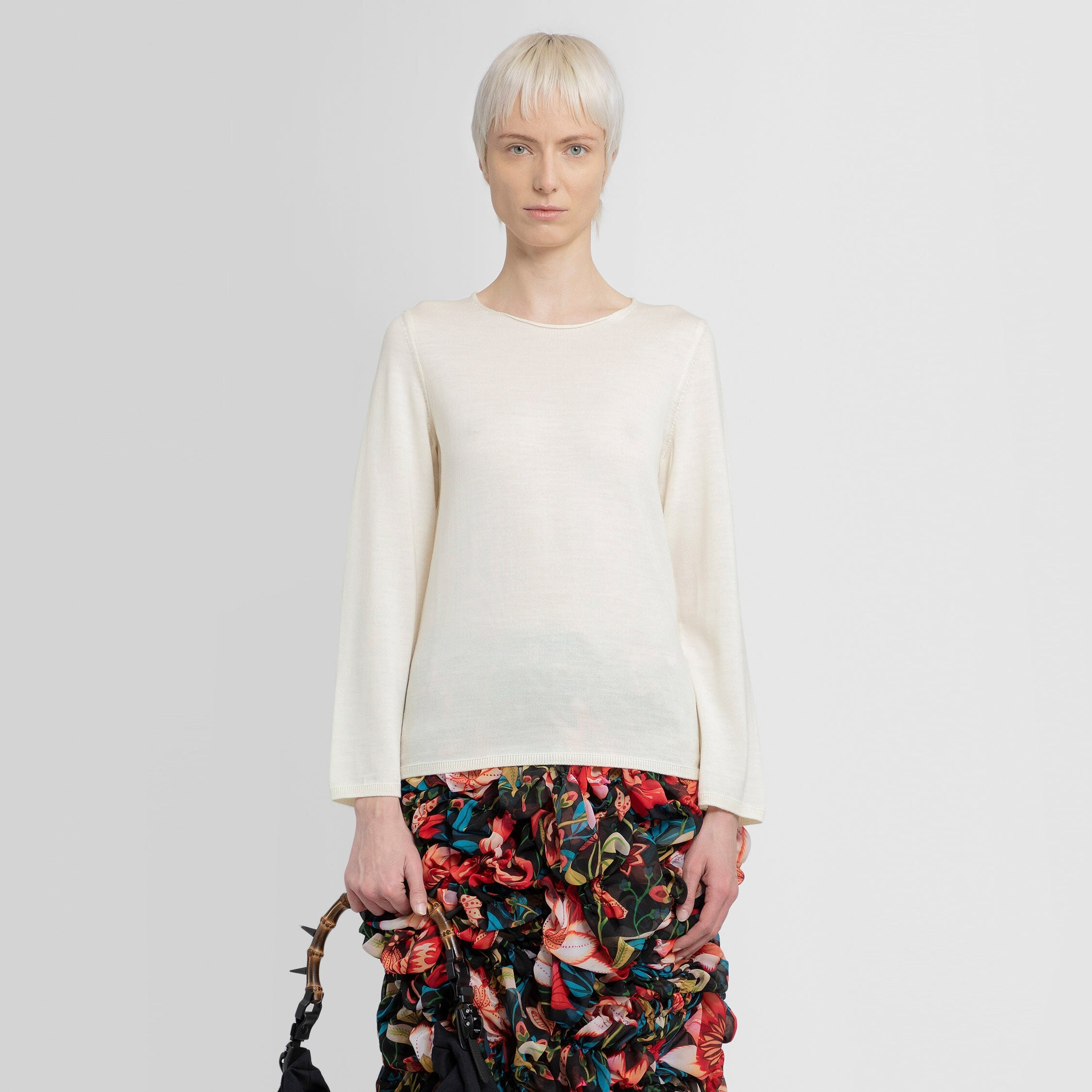 COMME DES GARCONS WOMAN WHITE KNITWEAR - 5