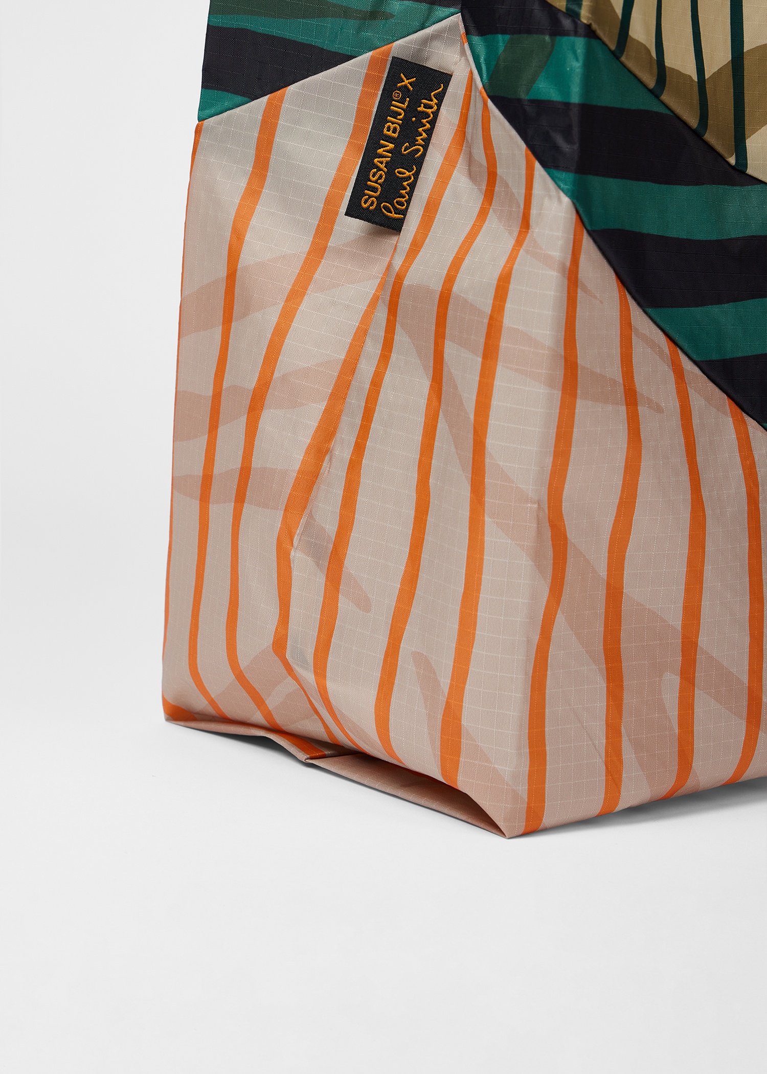 Susan Bijl x Paul Smith -  Ecru Mixed-Stripe 'The New Shopping Bag' Medium - 4