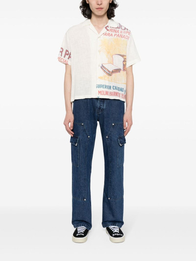 Palm Angels Frame straight-leg cargo jeans outlook