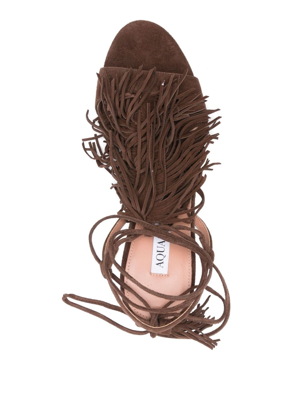 85mm fringed sandals - 4