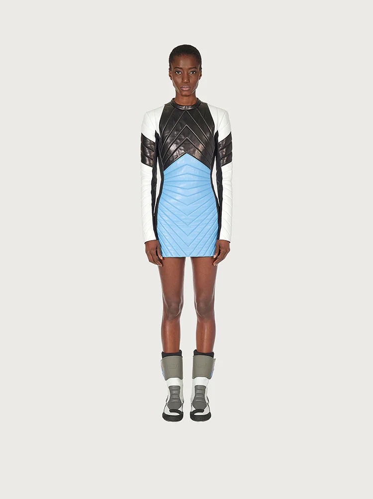 QUILTED NAPPA DRESS - 2