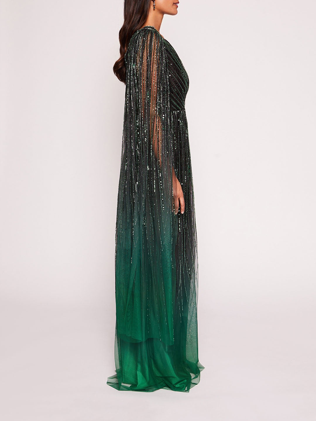 OMBRE BEADED GOWN - 3