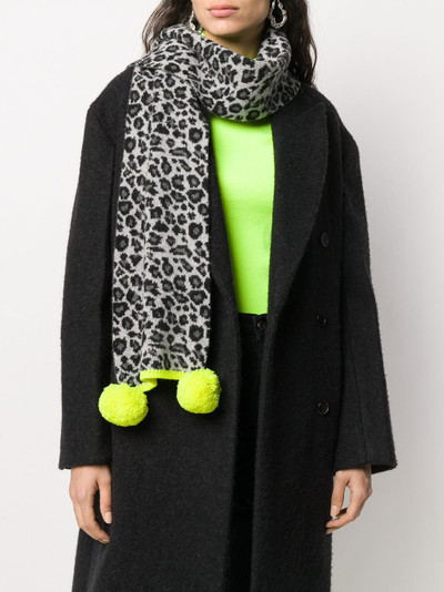 Paul Smith leopard double-face wool scarf outlook