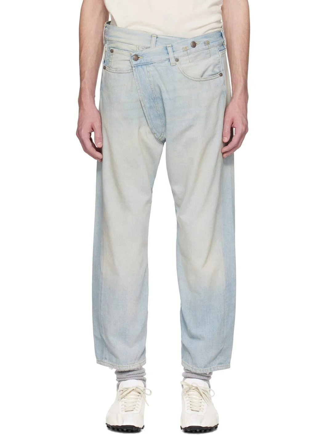 Blue Crossover Jeans - 1