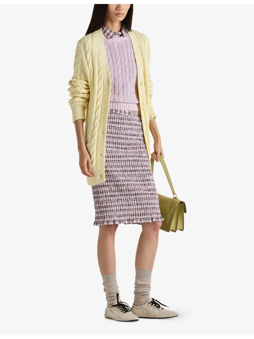 Round-Neck Cable-Knit Cotton Jumper - 2