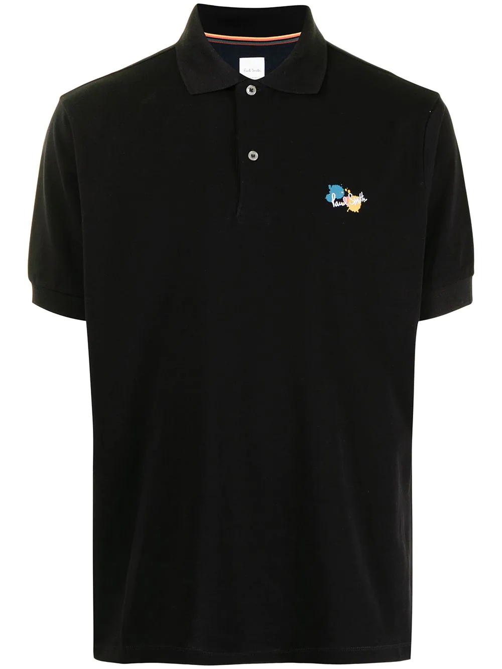 logo-embroidered cotton polo shirt - 1