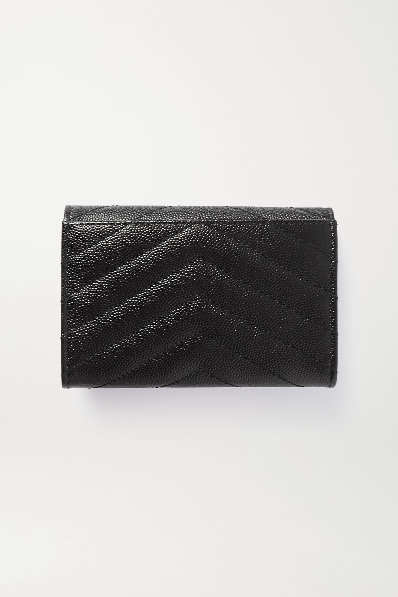 Monogramme quilted textured-leather wallet - 3