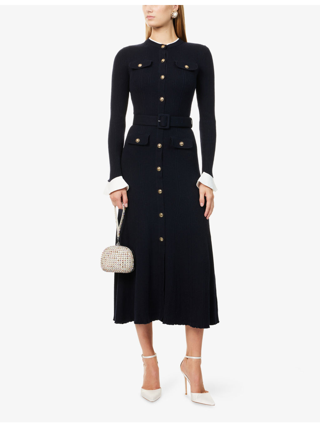 Viscose Knit Midi Dress - 2