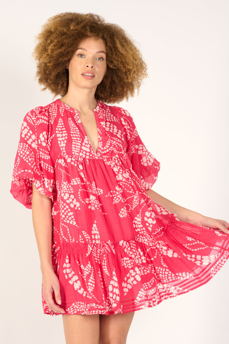 Poupette St Barth Mini Dress Cruz - Pink Austral outlook