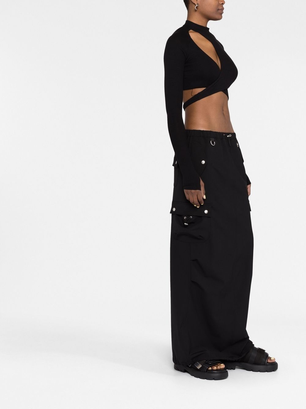 asymmetric knitted top - 6
