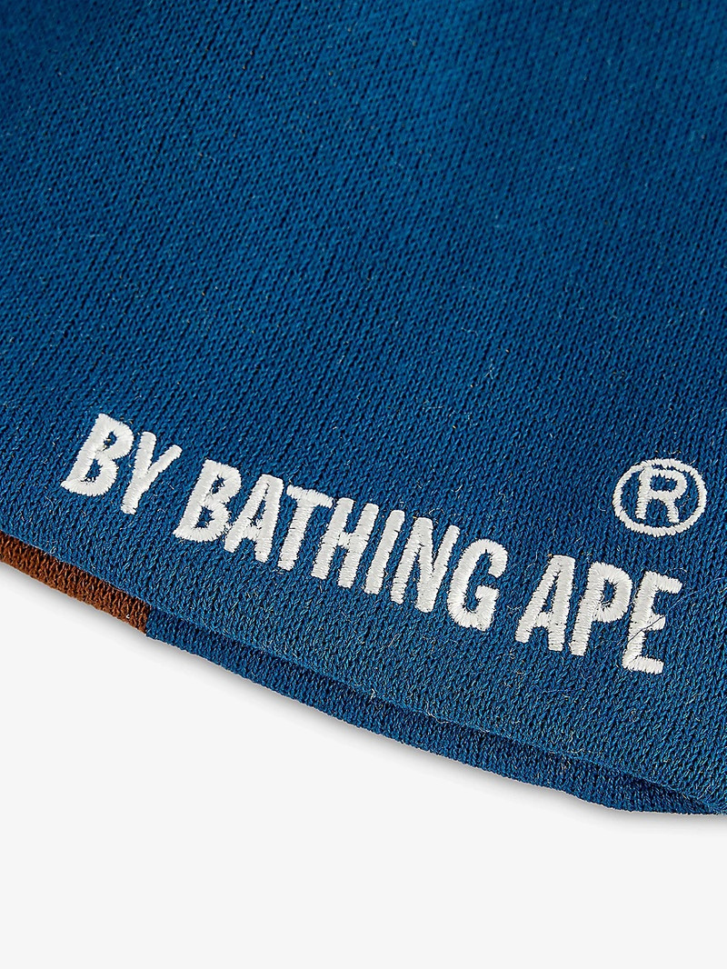 A BATHING APE® Ape Head Knitted Cotton-Blend Beanie Hat outlook