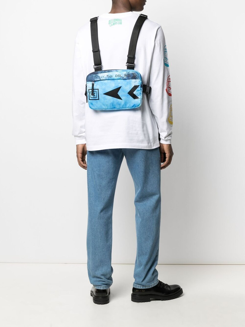 Diesel tie-dye logo-printed belt bag outlook
