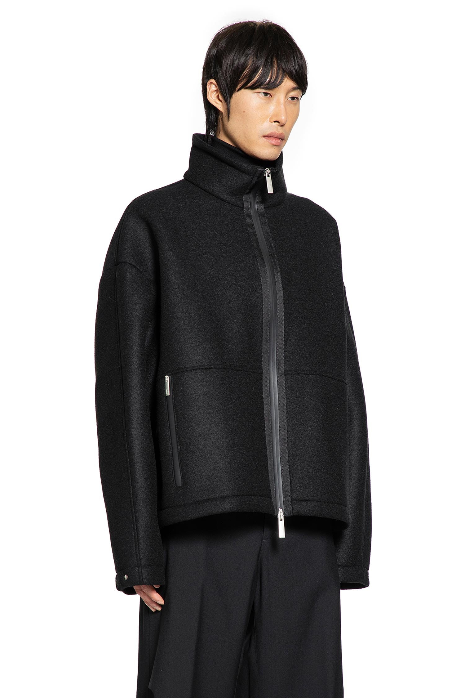 Felt Zip-up Jacket - 2