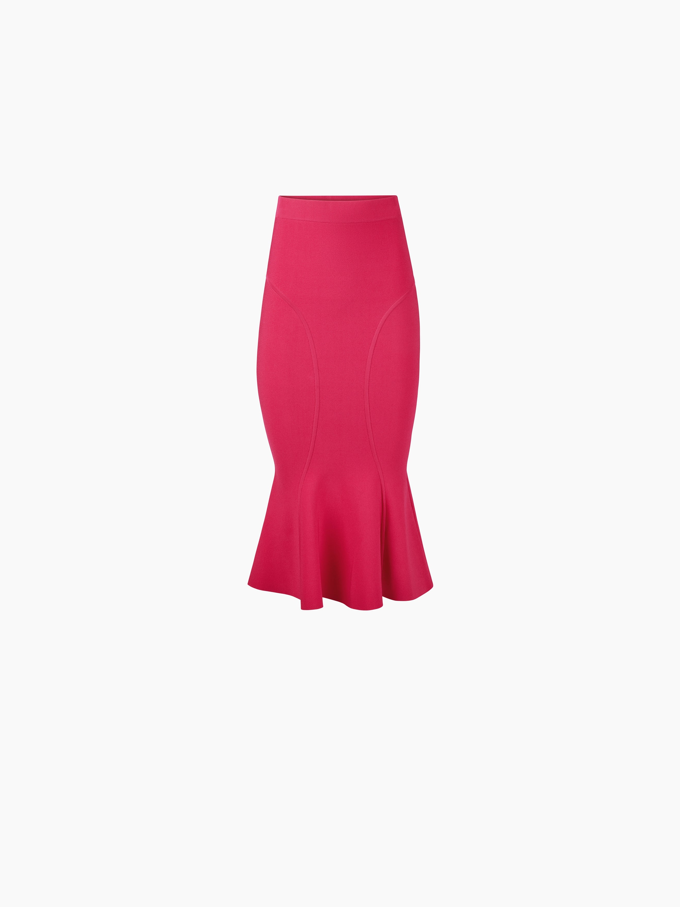 LONG MERMAID SKIRT WITH CUTLINES - 5