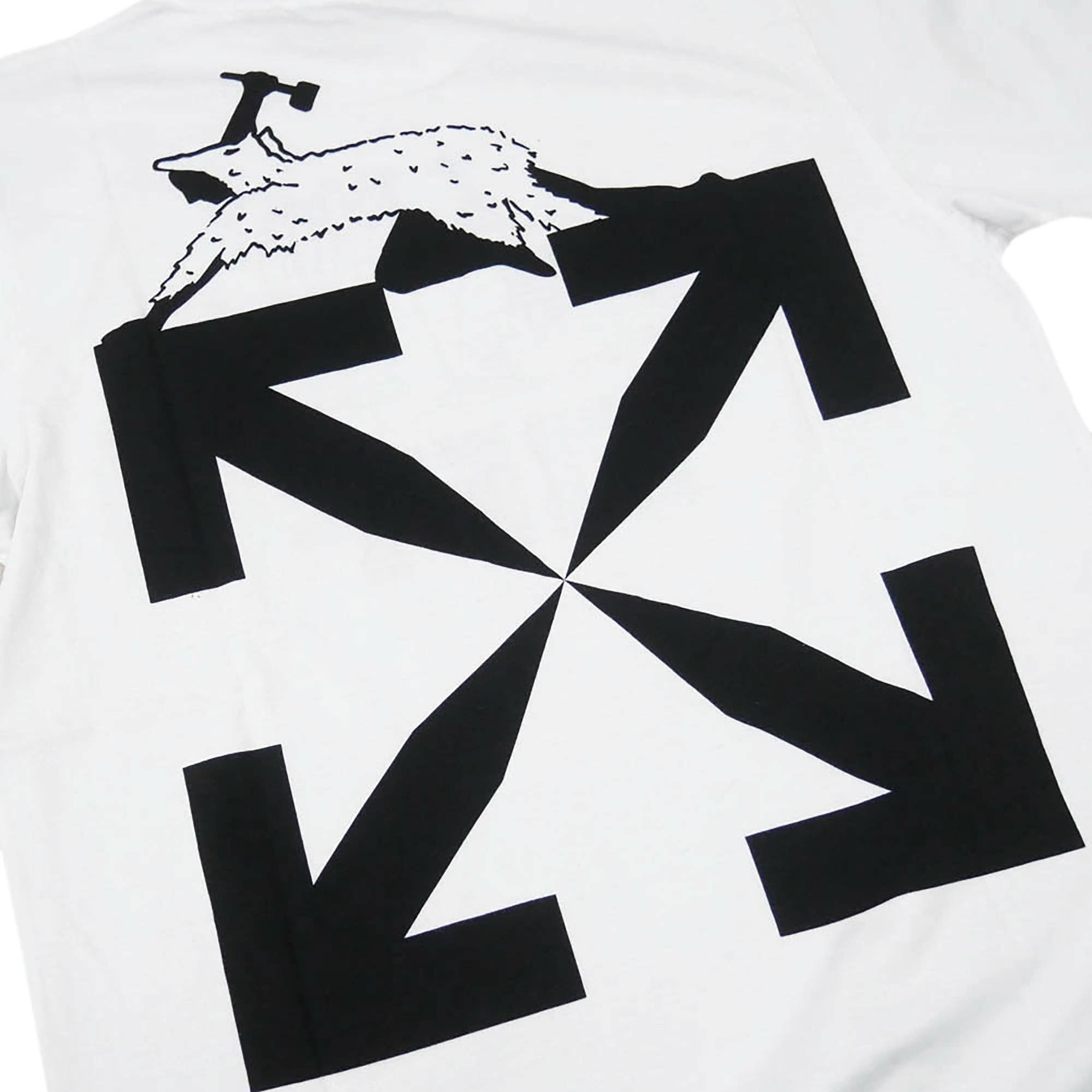 Off-White World Caterpillar Short-Sleeve Slim Tee 'White/Black' - 2
