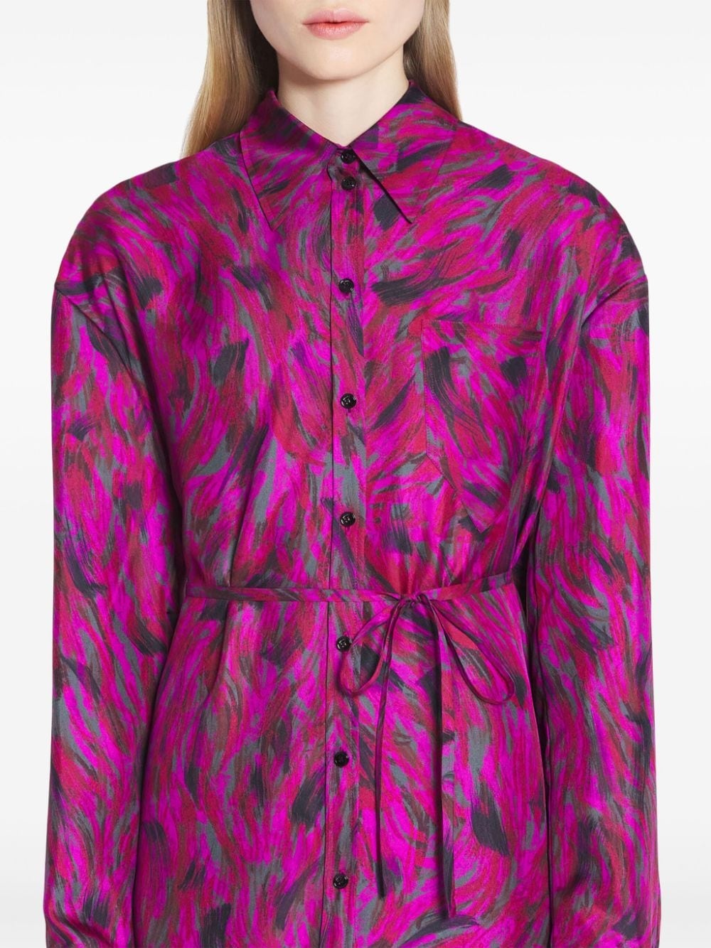 printed pleated dress - 5