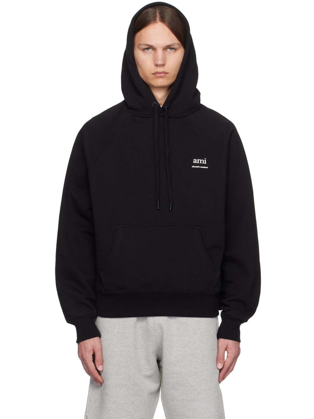 Black 'Ami Alexandre Mattiussi' Hoodie - 1