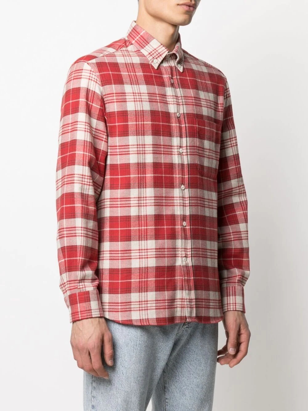 checked cotton shirt - 3