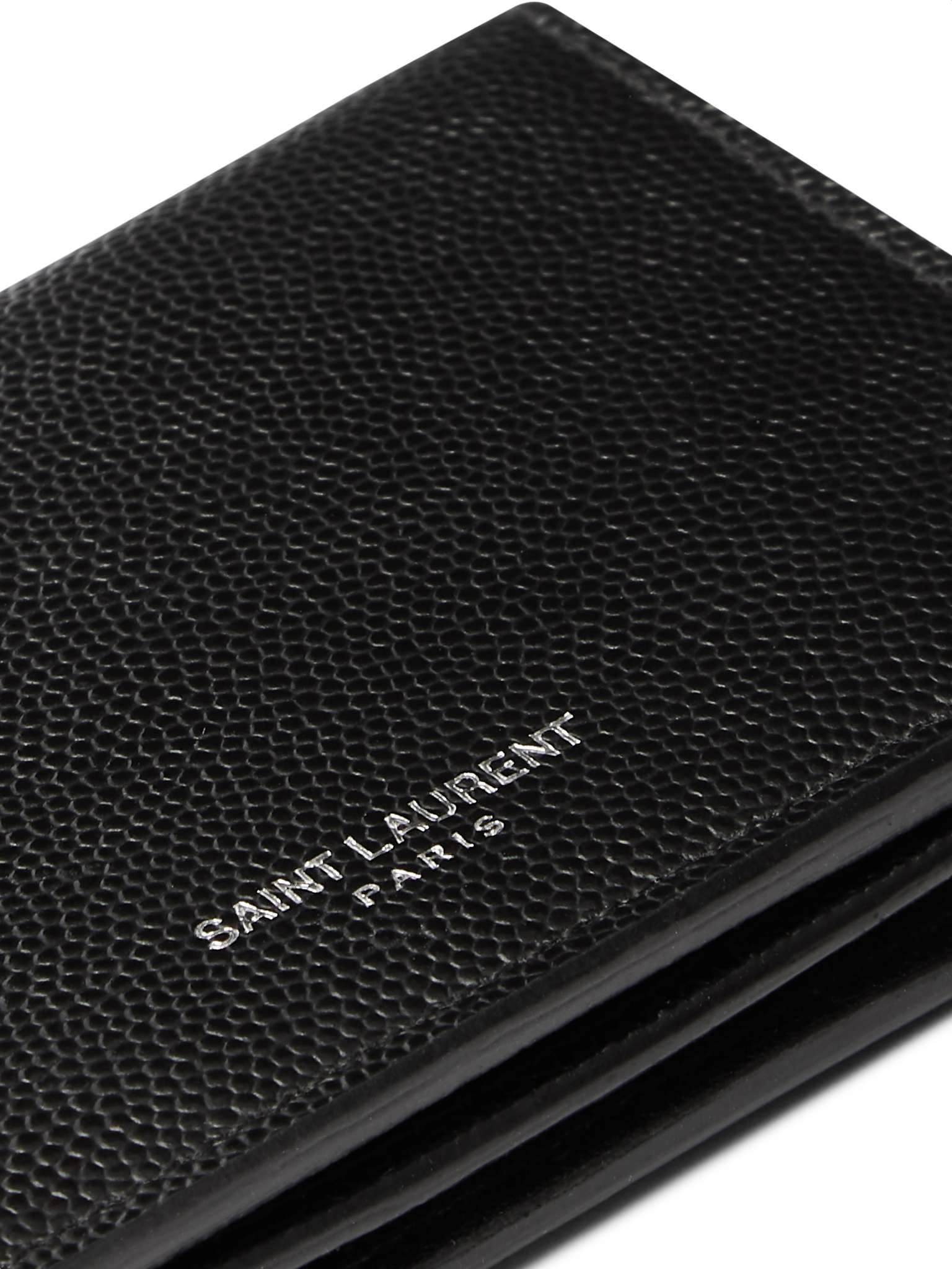 Pebble-Grain Leather Billfold Wallet - 4