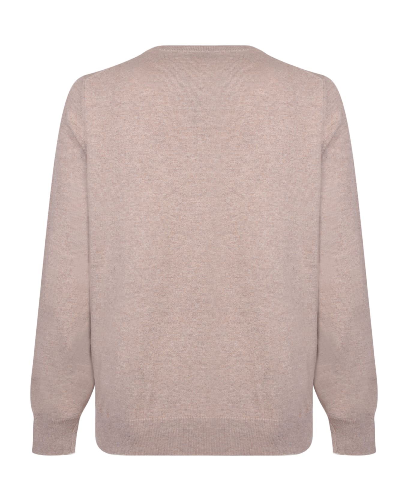 Taupe Cashmere Sweater - 2