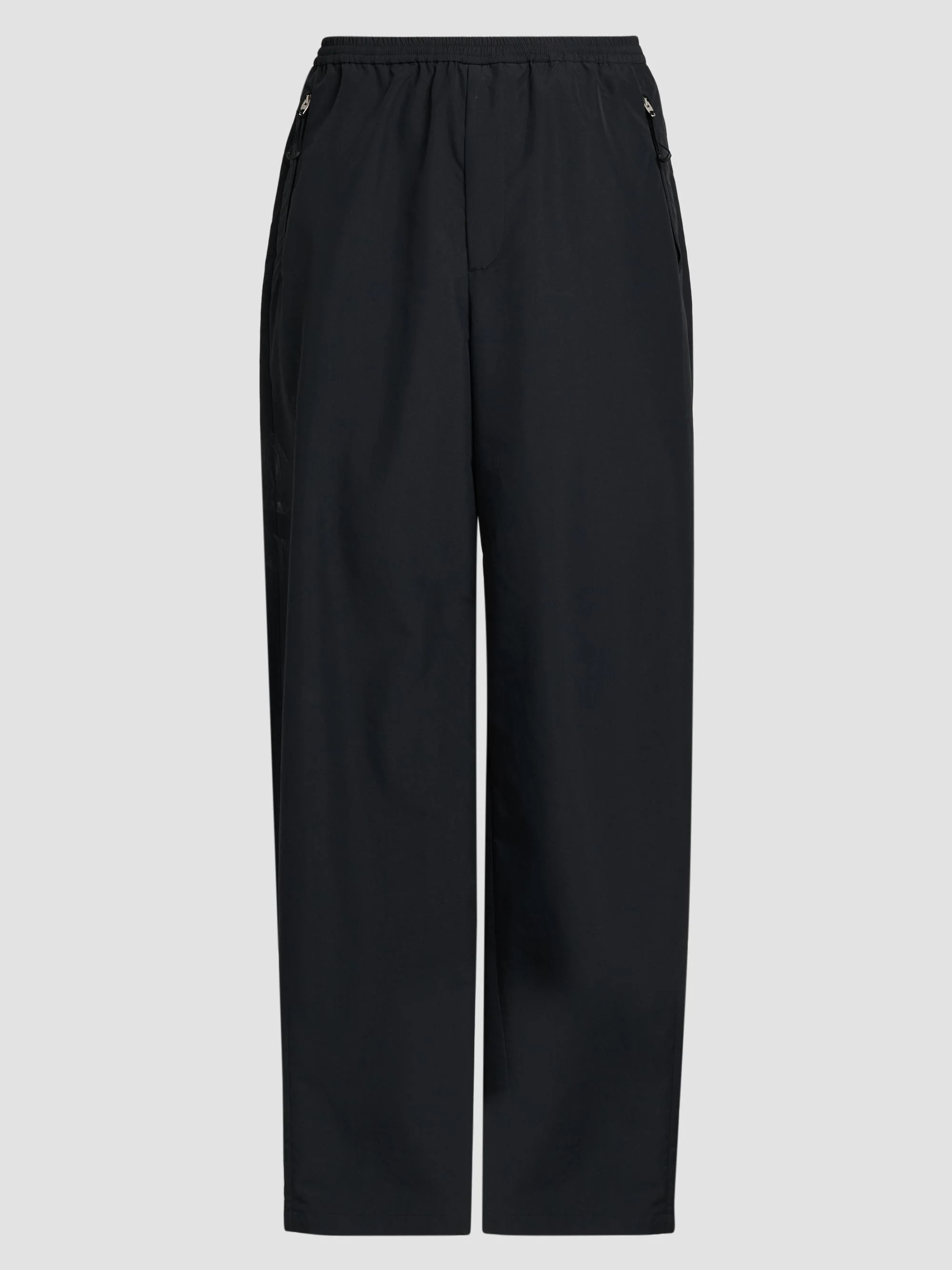 Men's Wide-Leg Pull-On Tech Trousers - Black - 1