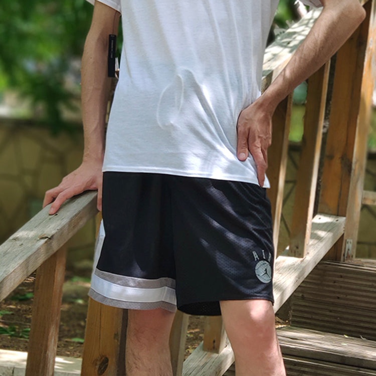 Air Jordan Drawstring Casual Sports Shorts Black CZ2505-010 - 5