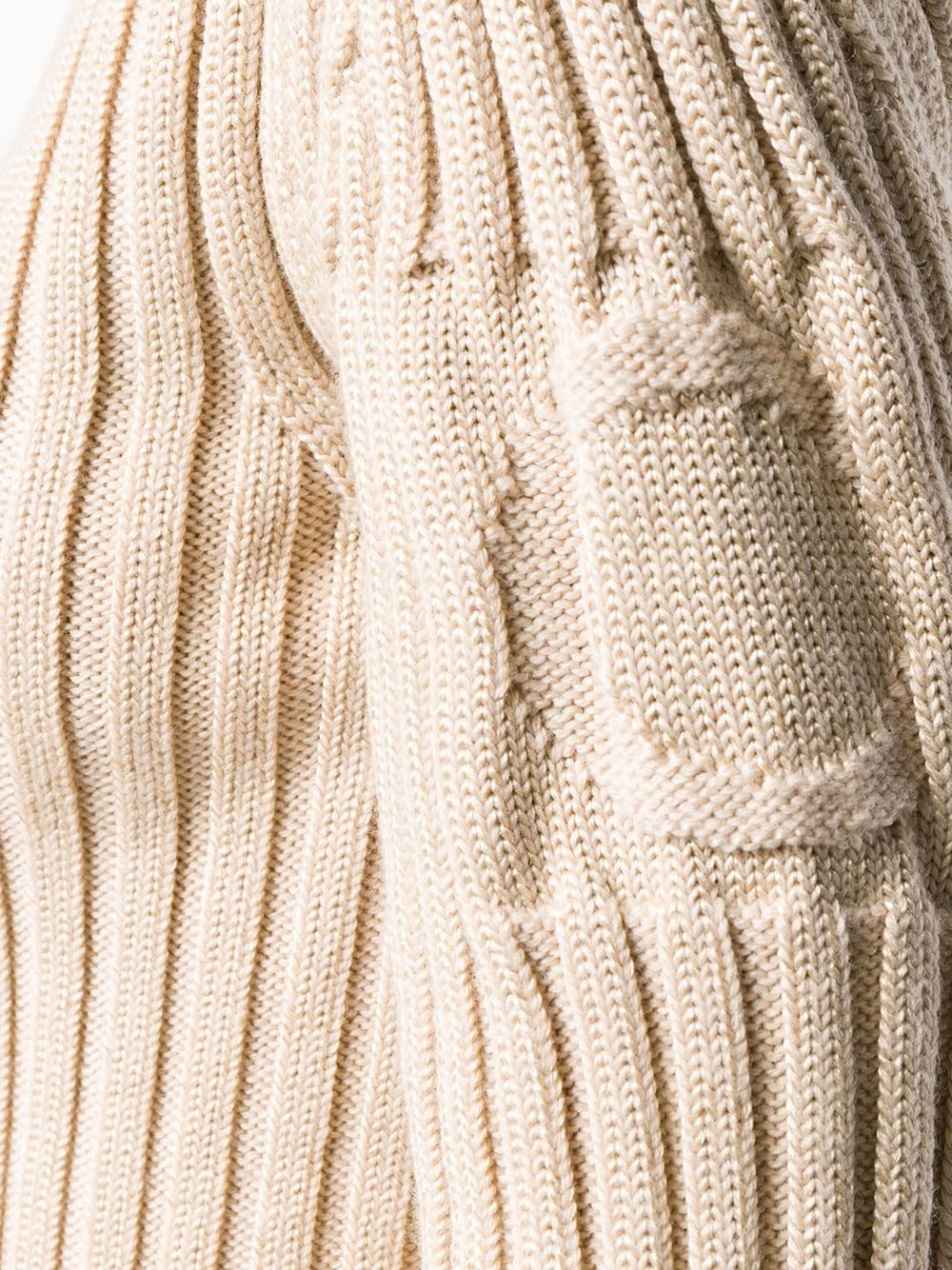 ribbed roll neck jumper - 5