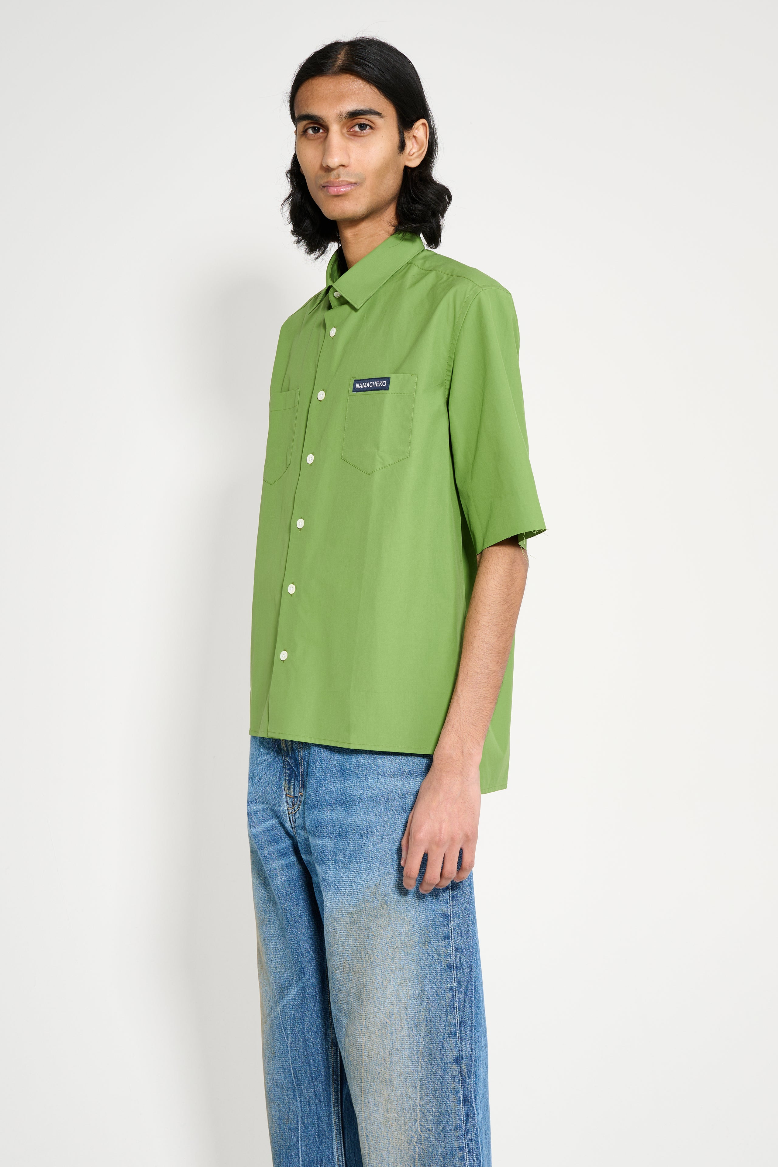 NAMACHEKO SHORT SLEEVE GUARDIA SHIRT GRASS GREEN - 2